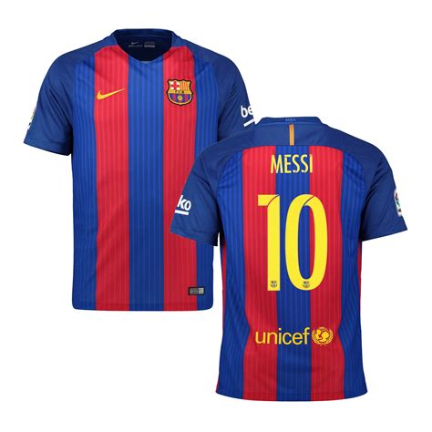 barcelona lionel messi nike youth 2016 17 home replica jersey|lionel messi fc barcelona jersey 2020 2021.